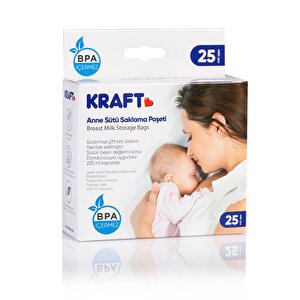 Kraft Süt Saklama Poşeti 25 adet