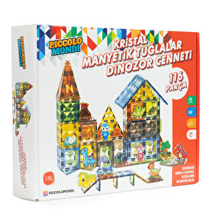 KRİSTAL MANYETİK TUĞLALAR DİNOZOR CENNETİ 116 PARÇA KRİSTAL MANYETİK TUĞLALAR DİNOZOR CENNETİ 116 PARÇA