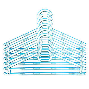 Kristal Şeffaf 6lı Giysi Askısı