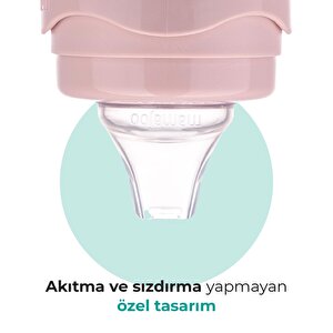 Kulplu Akıtmaz Eğitici Bardak 160 ml Powder Pınk & Anti-Kolik Uç