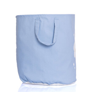 Bebek Odası Kumaş Oyuncak Sepeti Mavi Bebek Odası Kumaş Oyuncak Sepeti Mavi