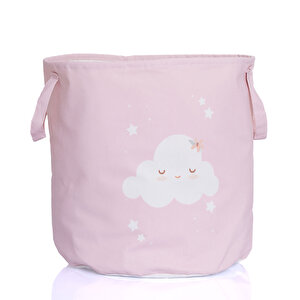 Little Dreams Kumaş Oyuncak Sepeti Pembe