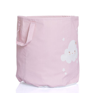 Bebek Odası Kumaş Oyuncak Sepeti Pembe Bebek Odası Kumaş Oyuncak Sepeti Pembe