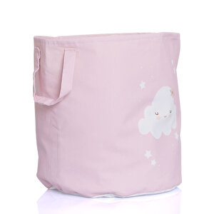 Bebek Odası Kumaş Oyuncak Sepeti Pembe Bebek Odası Kumaş Oyuncak Sepeti Pembe