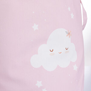 Bebek Odası Kumaş Oyuncak Sepeti Pembe Bebek Odası Kumaş Oyuncak Sepeti Pembe