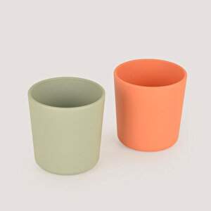 LC  Mini Bardak 2'li Sage Green - Peach