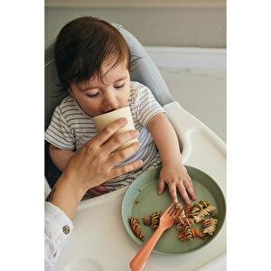 LC Yuvarlak Tabak 2'li Sage Green - Peach