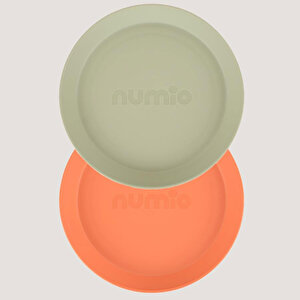 LC Yuvarlak Tabak 2'li Sage Green - Peach