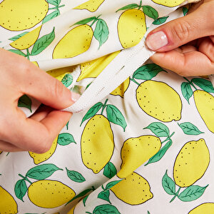 Limon Desenli Pijama Takımı Anne Giyim