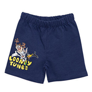 Looney Tunes Erkek Şort, Lacivert, 9 Ay