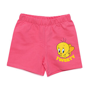 Loney Tunes Tweety Şort, Pembe, 9 Ay