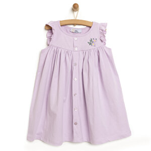 AtbTex Love Flowers Elbise, Lila, 1 Yaş