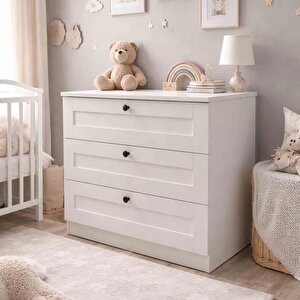 baby plus Lucas 3 Çekmeceli Şifonyer Bey