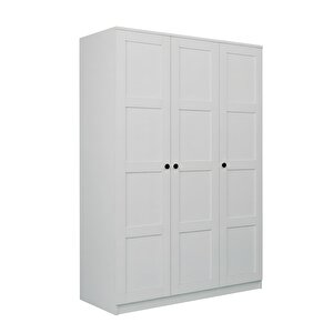 Lucas 3 Kapaklı Gardırop Beyaz 190x135
