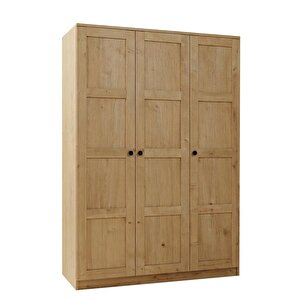 Lucas 3 Kapaklı Gardırop Safir Meşe 190x