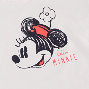 Maceraya Devam Minnie Mouse Kız Bebek Lisanslı Tshirt