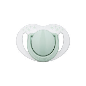 Powder Green Desenli 2'li Silikon Ortodontik Yalancı Emzik 0 Ay + (Kutulu)