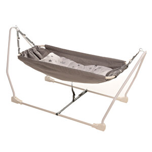 Marmaris Katlanır ve Sallanabilir Bebek Hamağı Gri
