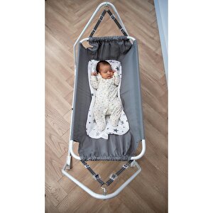 Marmaris Katlanır ve Sallanabilir Bebek Hamağı Gri