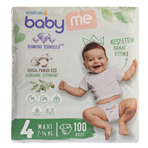 baby me Maxi 4 Numara Bebek Bez, 4 Beden