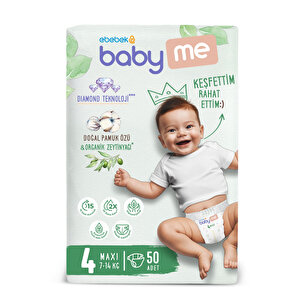 baby me Maxi 4 Numara Bebek Bez, 4 Beden