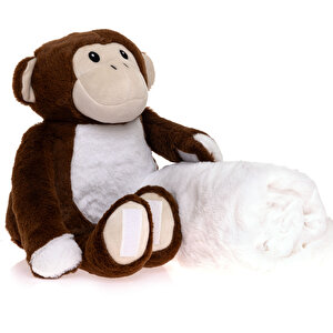 Maymun Oyuncaklı Erkek Battaniye 70x78 cm Erkek Bebek Maymun Oyuncaklı Erkek Battaniye 70x78 cm Erkek Bebek