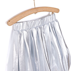 Metallic Kız Pileli Etek