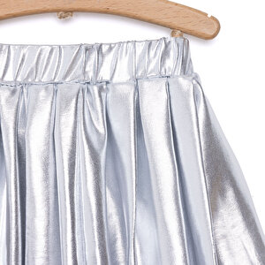 Metallic Kız Pileli Etek