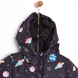 Metraj Baskılı Mont Erkek Bebek