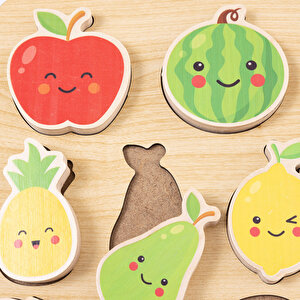 Meyveler 3D Ahşap Puzzle Meyveler 3D Ahşap Puzzle