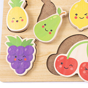 Meyveler 3D Ahşap Puzzle Meyveler 3D Ahşap Puzzle