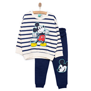 Disney Mickey Mouse Erkek Eş, Ekru, 9 Ay