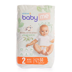 Mini 2 Numara Bebek Bezi 3-6 kg 50 Adet