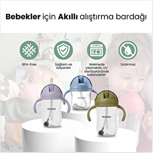 Tritan Alıştırma Bardağı 220 ml - Grey Seal