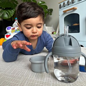 Tritan Alıştırma Bardağı 220 ml - Grey Seal