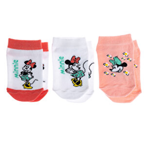 Minnie Mouse 3'lü Bilek Çorap Kız Bebek