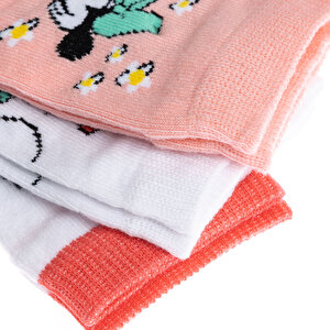 Minnie Mouse 3'lü Bilek Çorap Kız Bebek