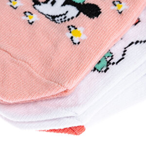Minnie Mouse 3'lü Bilek Çorap Kız Bebek