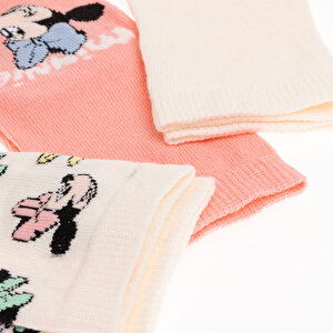 Minnie Mouse 3lü Soket Çorap Kız Bebek Minnie Mouse 3lü Soket Çorap Kız Bebek