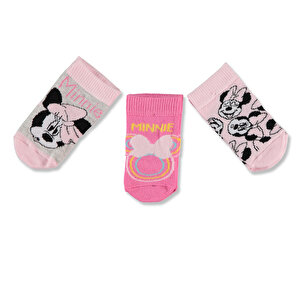 Minnie Mouse 3lü Soket Çorap