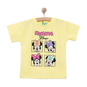 Disney Minnie Mouse Tshirt, Sarı, 9 Ay