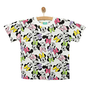 Disney Minnie Mouse Tshirt, Beyaz, 9 Ay