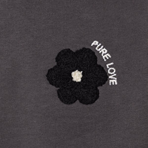 Kız Bebek Monochrome Sweatshirt - Tayt Üç İplik Reçme Paça Kız Bebek Monochrome Sweatshirt - Tayt Üç İplik Reçme Paça