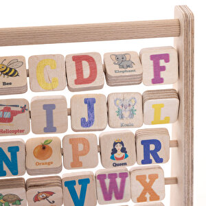 Montessori Ahşap Alfabe Abaküs Montessori Ahşap Alfabe Abaküs