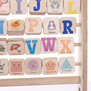 Montessori Ahşap Alfabe Abaküs Montessori Ahşap Alfabe Abaküs
