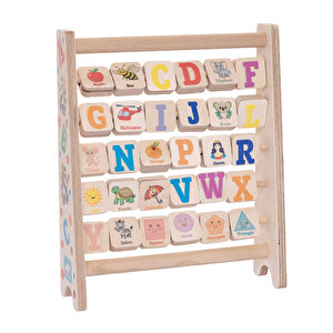 Montessori Ahşap Alfabe Abaküs Montessori Ahşap Alfabe Abaküs