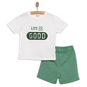 HelloBaby Motto Boy Erkek T, Beyaz, 9 Ay