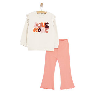 HelloBaby MOTTO KIZ Kız Eşof, Ekru, 9 Ay