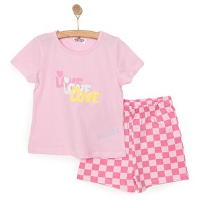 HelloBaby Motto Girl T, Açık Pembe, 9 Ay