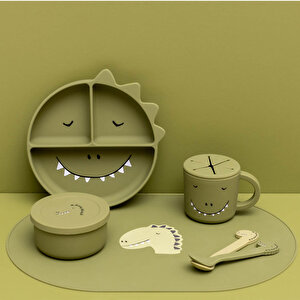 Mr. Dino - Silikon Vakumlu Bölmeli Tabak Mr. Dino - Silikon Vakumlu Bölmeli Tabak